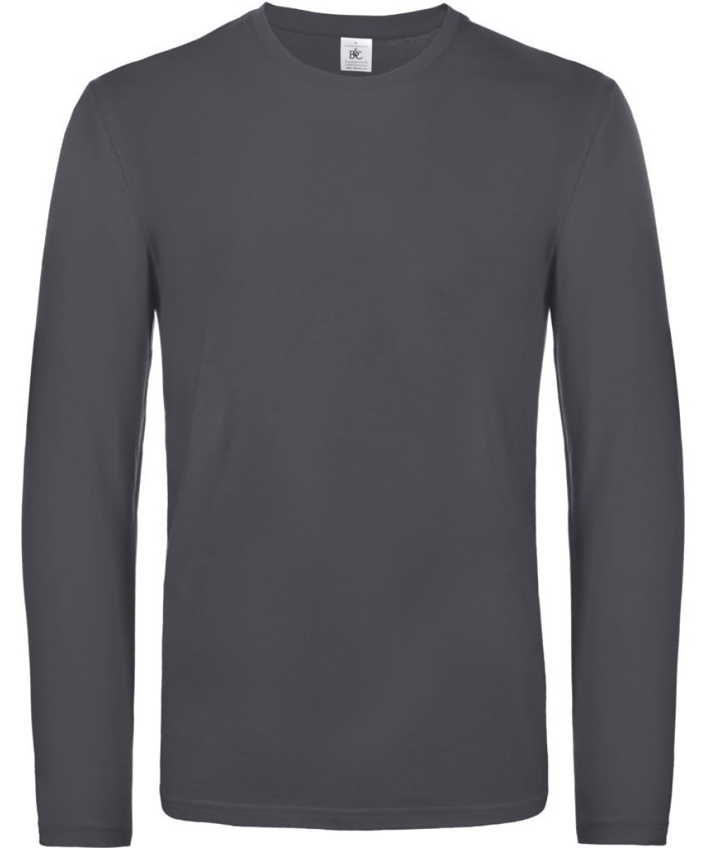 B&C | E190 hosszú ujjú férfi póló dark grey 3XL – Outlet ajánlat