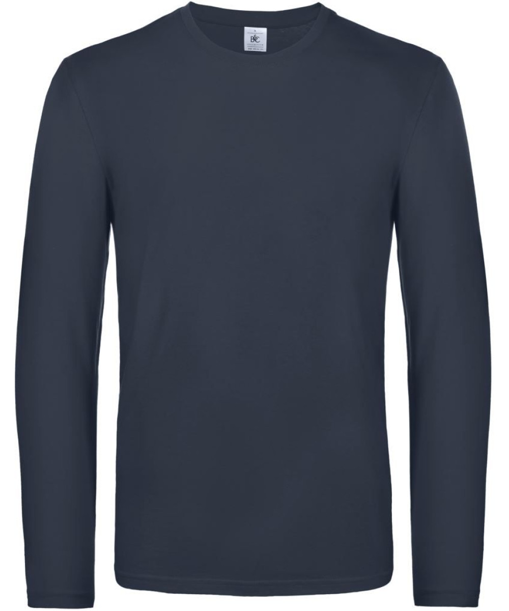 B&C | E190 hosszú ujjú férfi póló navy XL – Outlet ajánlat