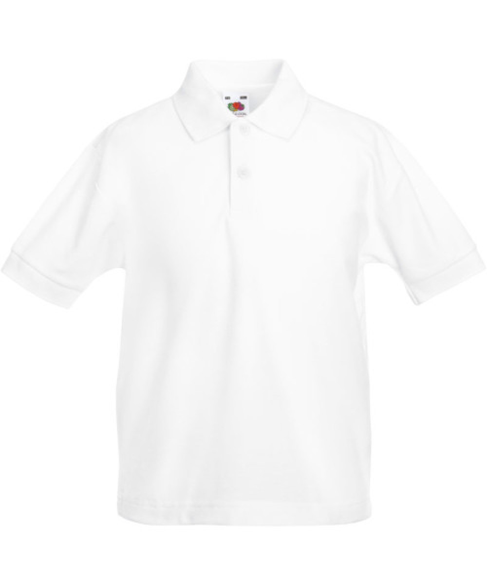 Fruit of the Loom | Kids 65/35 gyerek galléros póló white 164 cm – Outlet ajánlat
