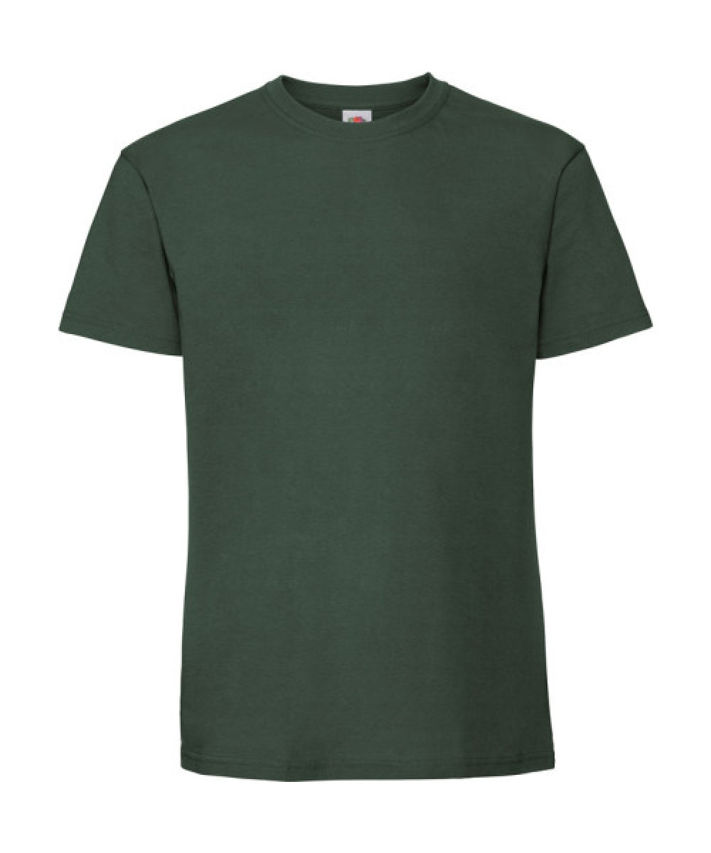 Fruit of the Loom | Iconic 195 T Ringspun Premium férfi póló bottle green S – Outlet ajánlat