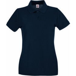 Fruit of the Loom | Lady-Fit Premium női galléros póló deep navy L – Outlet ajánlat