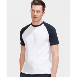 SOL’S | Funky férfi kétszínű raglán póló white/navy L – Outlet ajánlat