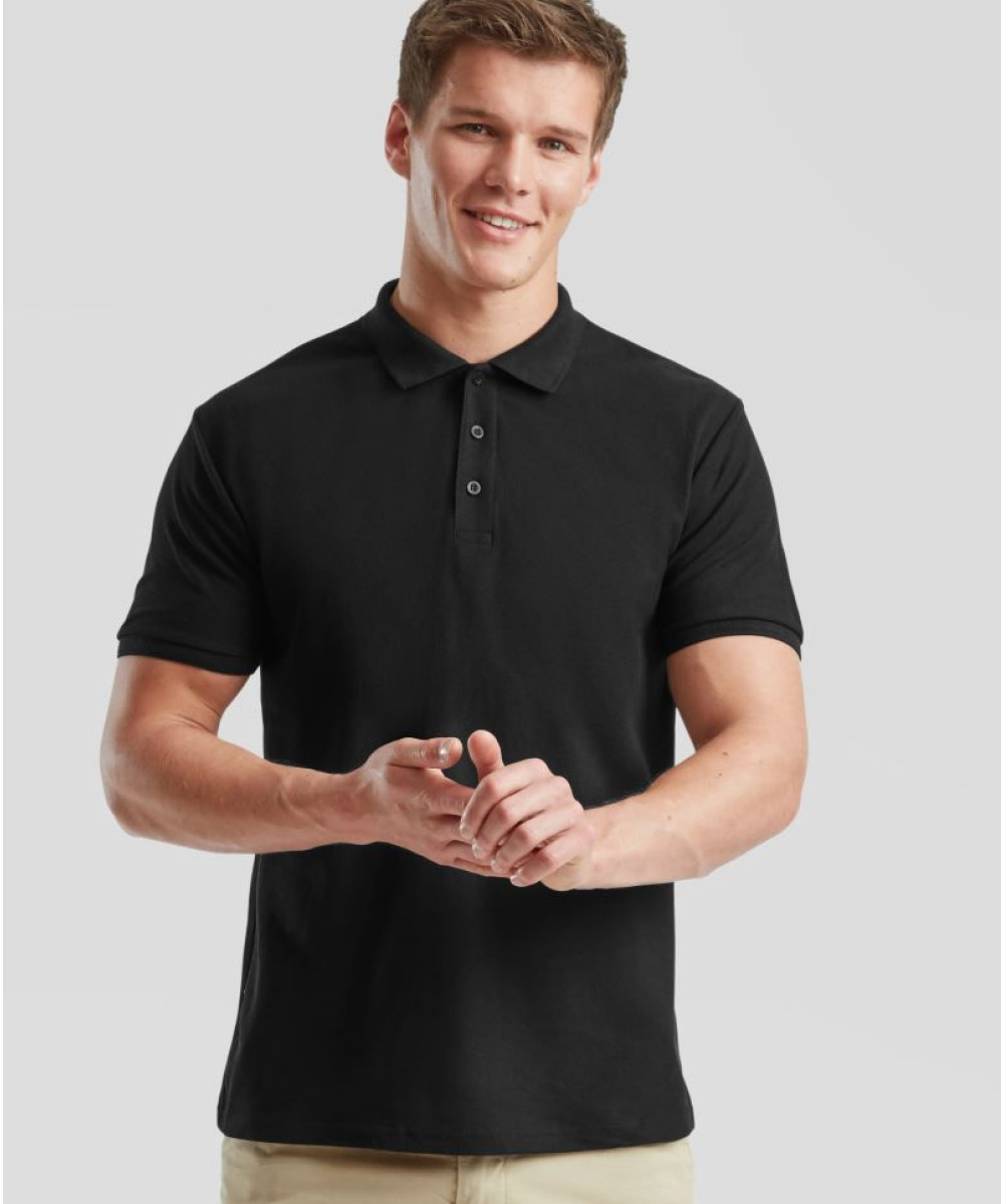 Fruit of the Loom | Heavy 65/35 férfi galléros póló black XL – Outlet ajánlat