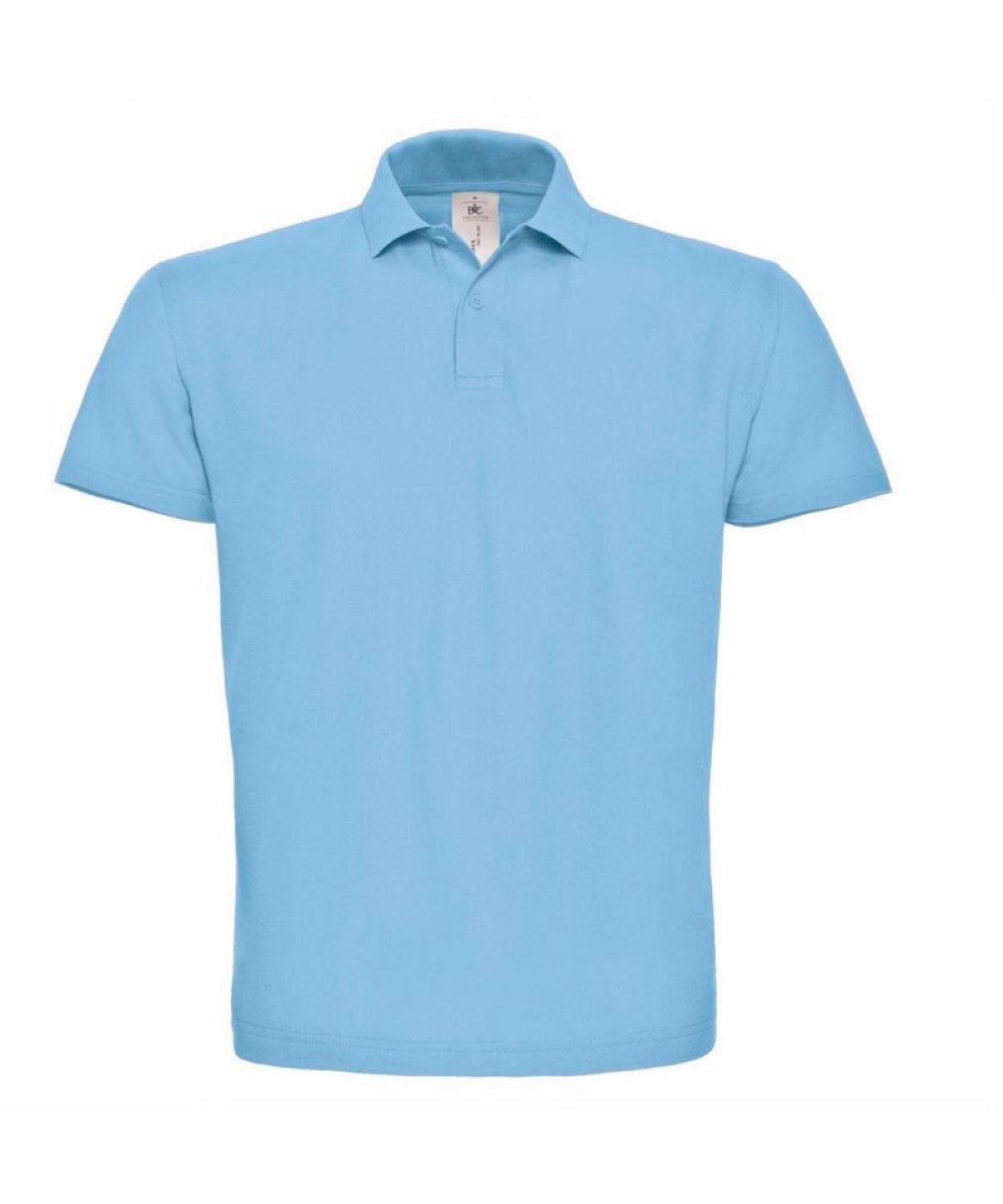 B&C | ID.001 férfi galléros póló light blue 4XL – Outlet ajánlat