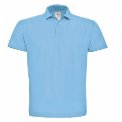 B&C | ID.001 férfi galléros póló light blue 4XL – Outlet ajánlat