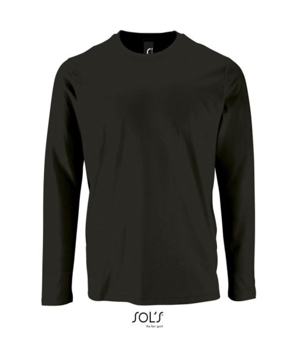 SOL’S | Imperial hosszú ujjú férfi póló deep black L – Outlet ajánlat