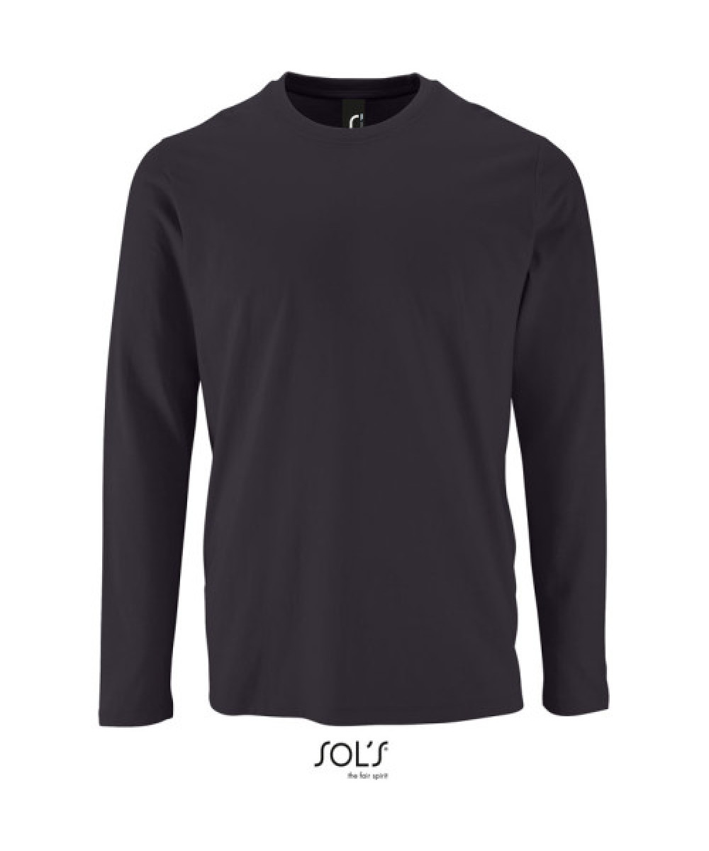 SOL’S | Imperial hosszú ujjú férfi póló mouse grey L – Outlet ajánlat