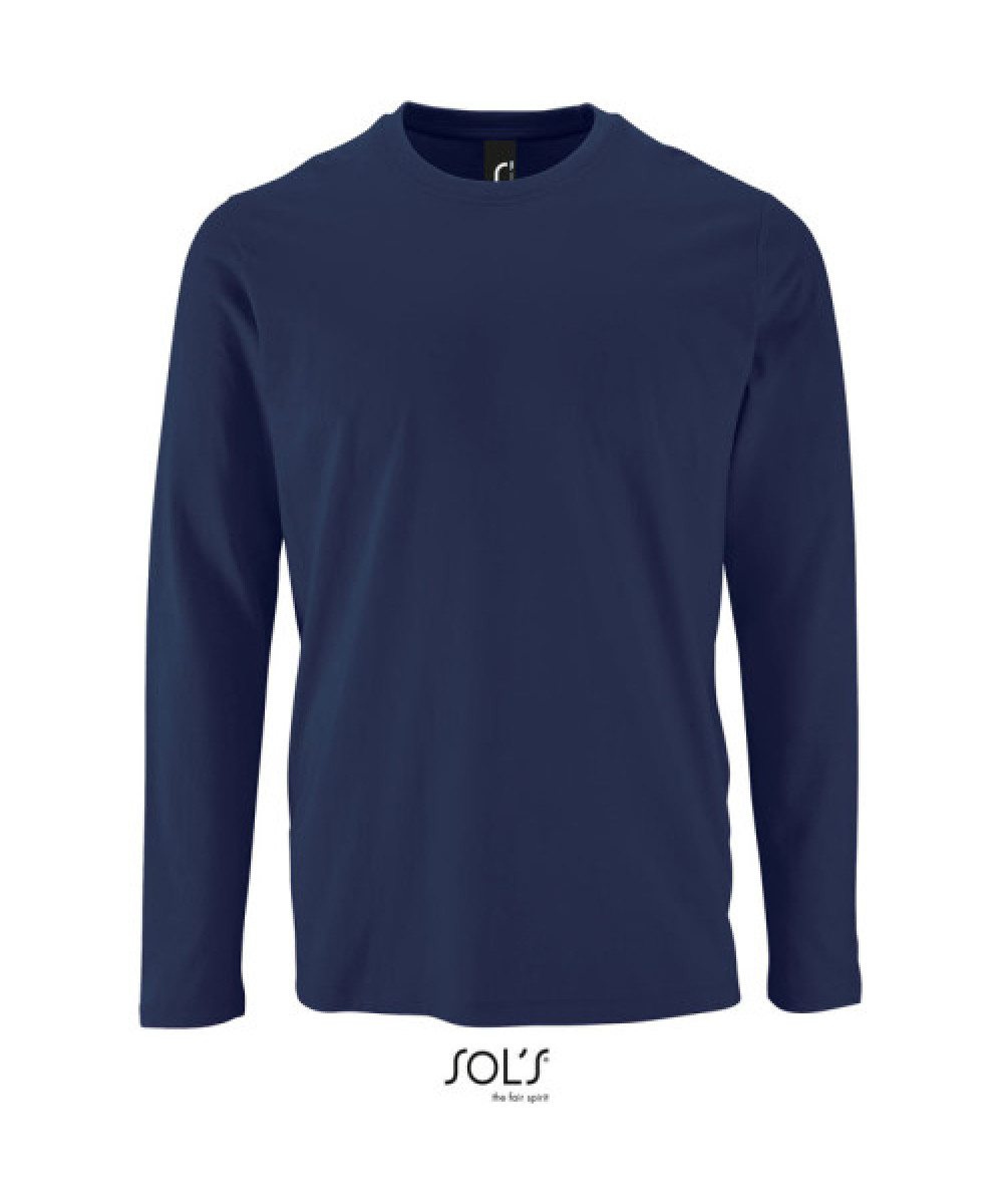 SOL’S | Imperial hosszú ujjú férfi póló navy M – Outlet ajánlat