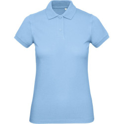 B&C | Inspire Polo Women női organikus galléros póló sky blue L – Outlet ajánlat