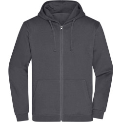 Daiber | JN 756 Férfi Cipzáras Kapucnis Pulóver steel grey XL - Outlet Ajánlat