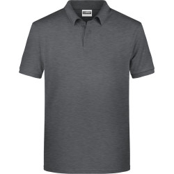 Daiber | JN 8010 férfi organikus galléros póló black heather M – Outlet ajánlat