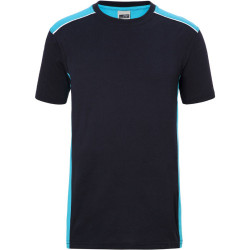 Daiber | JN 860 férfi munkaruha póló navy/turquoise L – Outlet ajánlat
