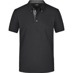 Daiber | JN 964 férfi button-down galléros póló black/black white XL – Outlet ajánlat