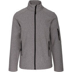 Kariban | K401 Férfi 3-Rétegű Softshell Kabát marl grey 3XL - Outlet Ajánlat