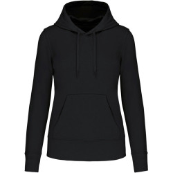 Kariban | K4028 női kapucnis pulóver black L – Outlet ajánlat