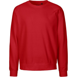 Neutral | O63001 unisex organikus raglán pulóver red XS – Outlet ajánlat