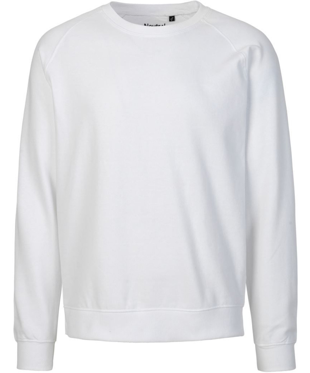 Neutral | O63001 unisex organikus raglán pulóver white XS – Outlet ajánlat