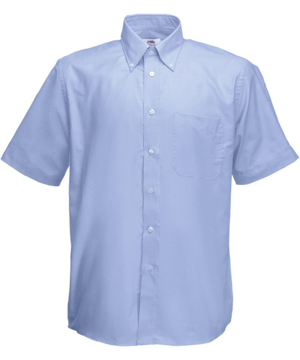 Fruit of the Loom | Oxford rövid ujjú férfi ing oxford blue XL – Outlet ajánlat
