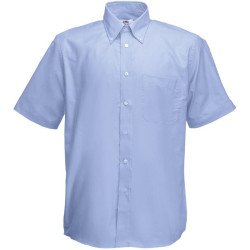 Fruit of the Loom | Oxford rövid ujjú férfi ing oxford blue 3XL – Outlet ajánlat