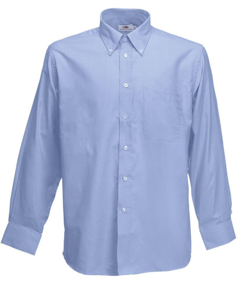Fruit of the Loom | Oxford hosszú ujjú férfi ing oxford blue 2XL – Outlet ajánlat