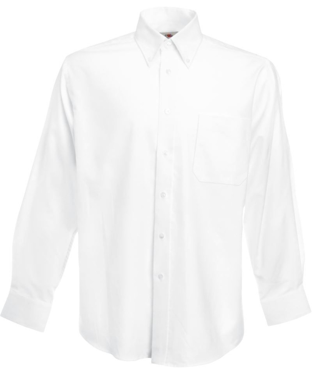 Fruit of the Loom | Poplin hosszú ujjú férfi ing white 3XL – Outlet ajánlat