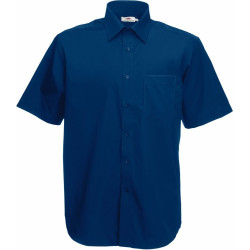 Fruit of the Loom | Poplin rövid ujjú férfi ing navy L – Outlet ajánlat