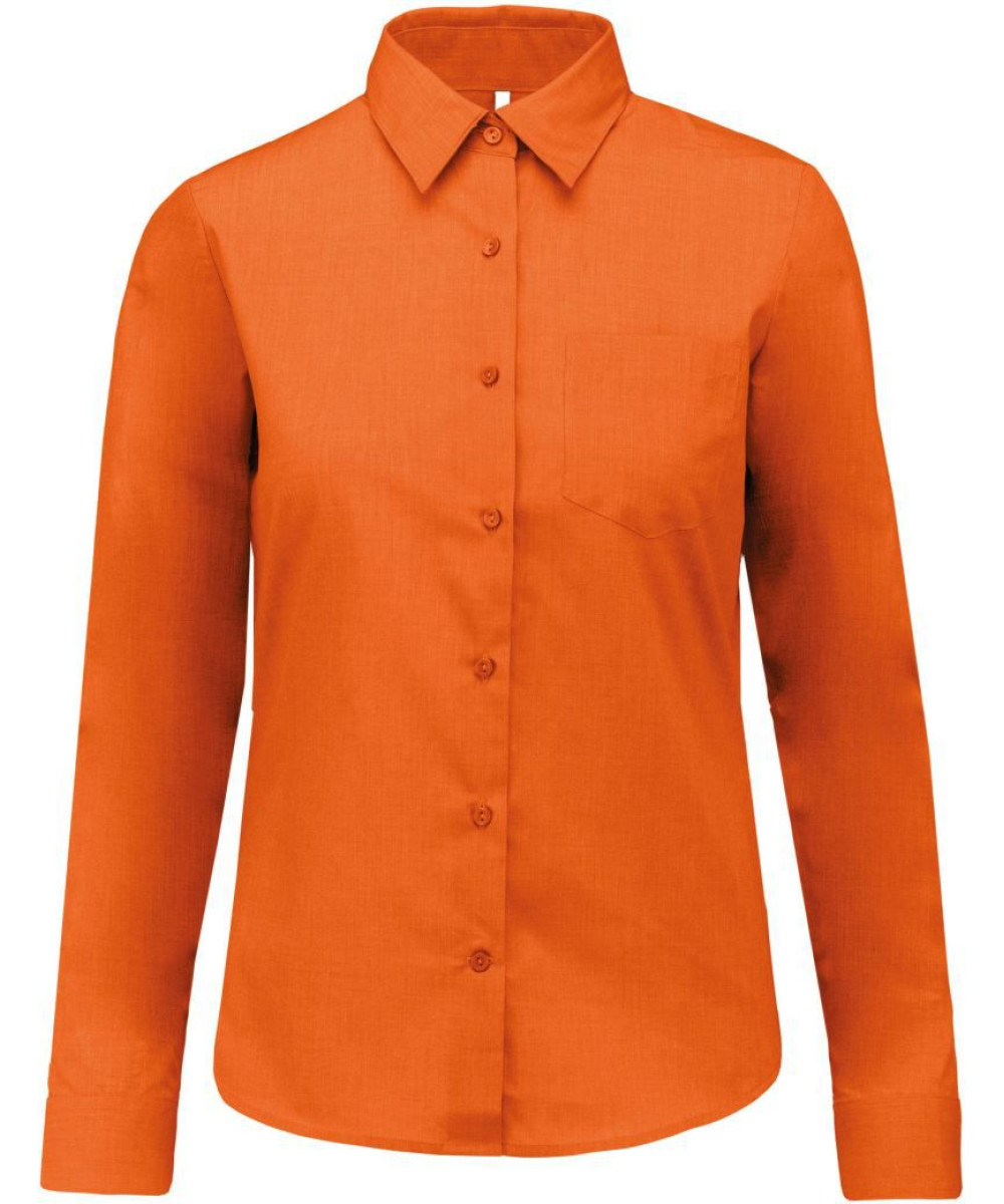 Kariban | K549 Jessica hosszú ujjú női ing orange S – Outlet ajánlat