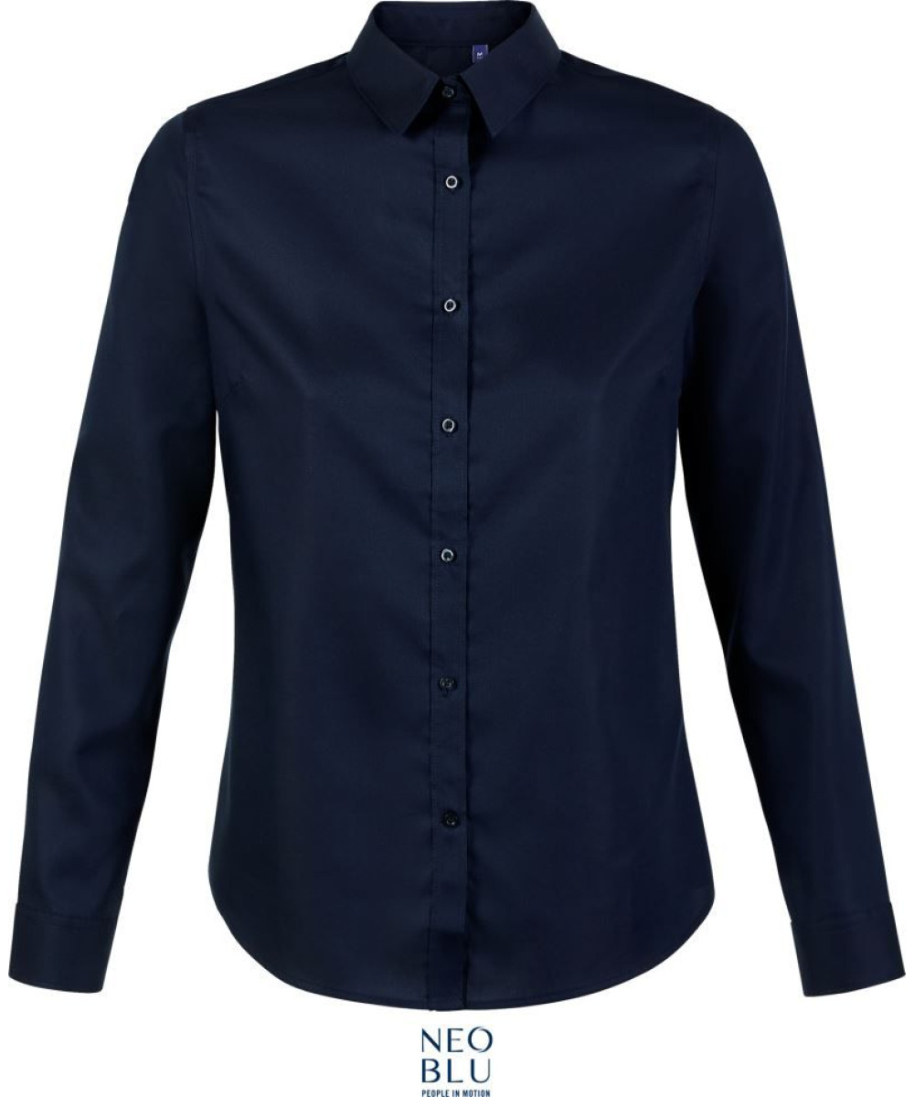 NEOBLU | Blaise hosszú ujjú női ing night blue 2XL – Outlet ajánlat