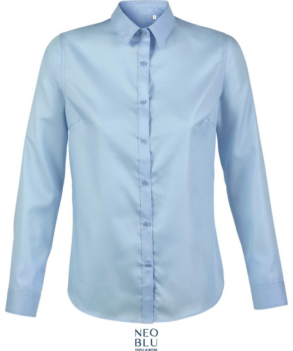 NEOBLU | Blaise hosszú ujjú női ing soft blue 3XL – Outlet ajánlat