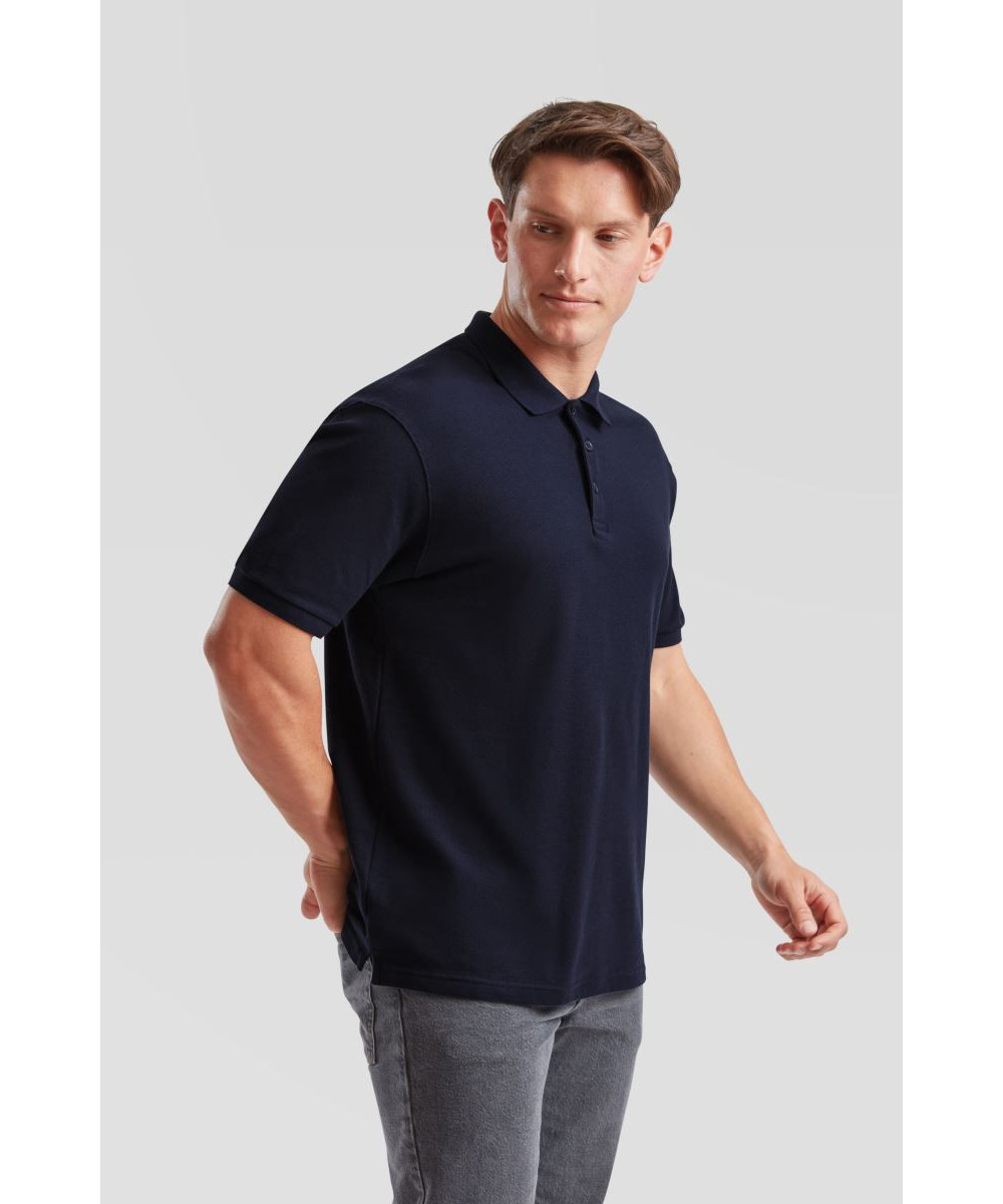 Fruit of the Loom | Premium férfi galléros póló deep navy L – Outlet ajánlat