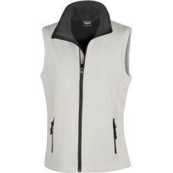 Result | R232F Női 2-Rétegű Softshell Mellény white/black M - Outlet Ajánlat