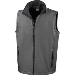 Result | R232M Férfi 2-Rétegű Softshell Mellény charcoal/black L - Outlet Ajánlat