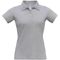 B&C | Safran Pure Women női galléros póló heather grey L – Outlet ajánlat