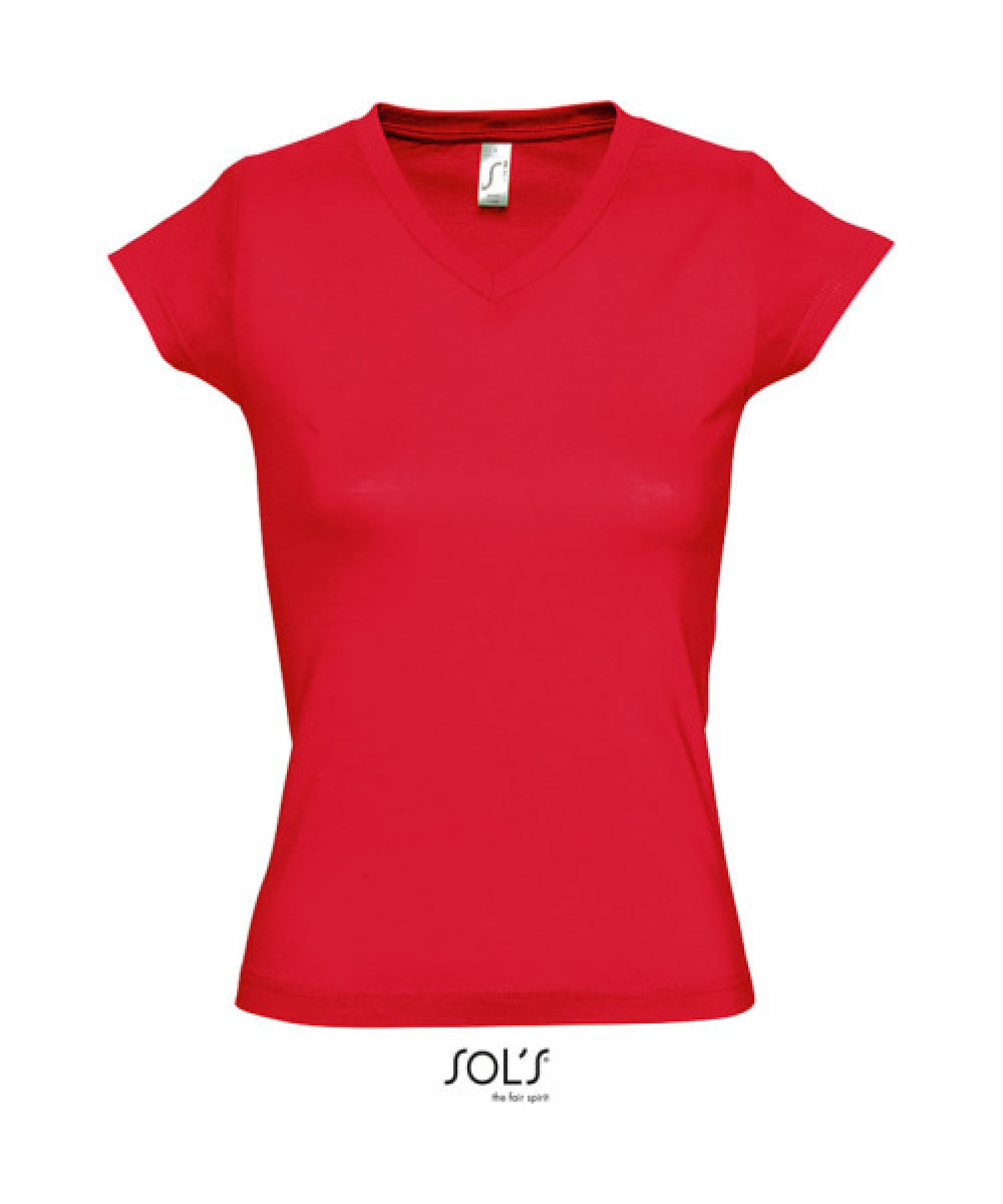 SOL’S | Moon női V-nyakú póló red L – Outlet ajánlat