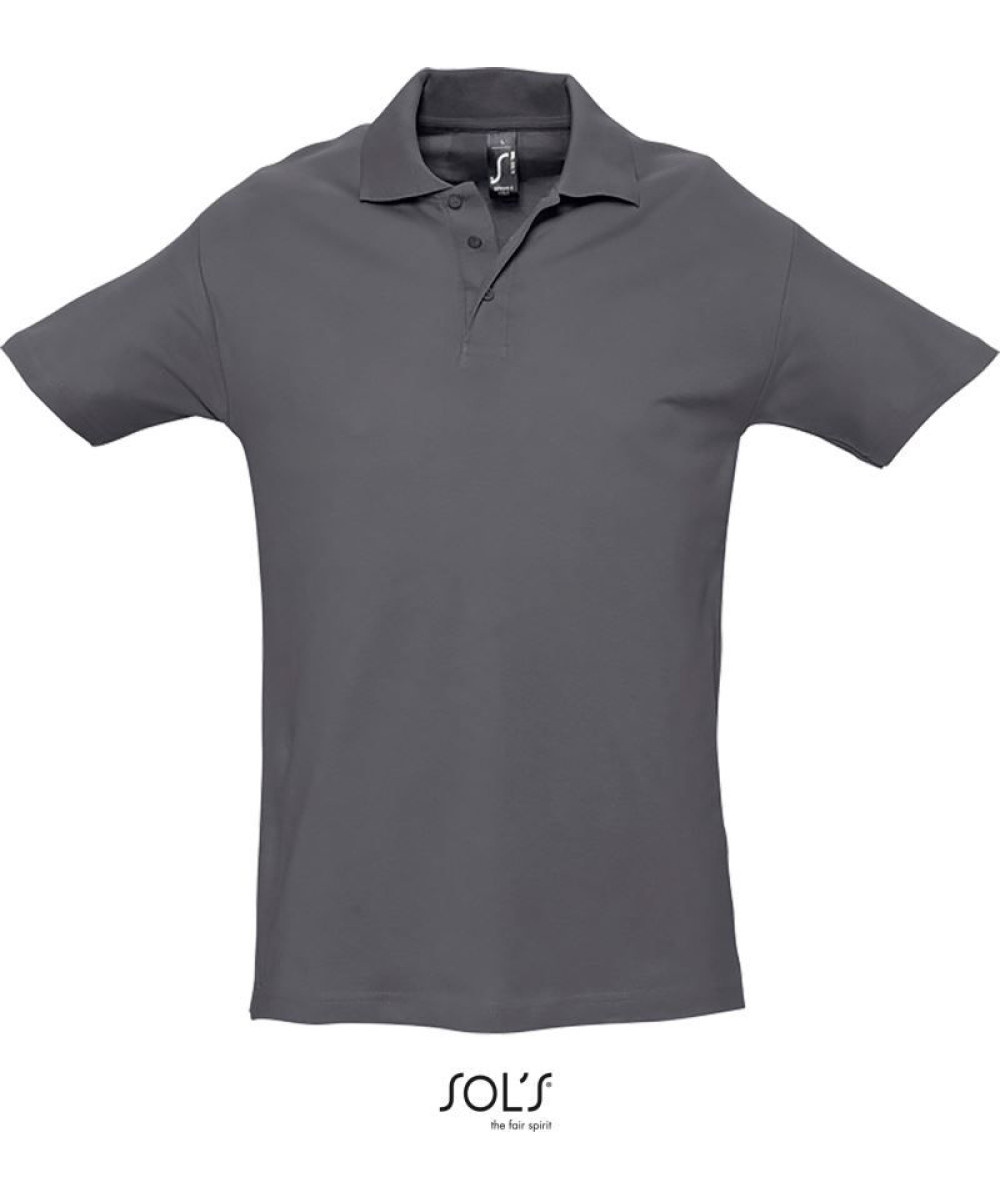 SOL’S | Spring II férfi galléros póló mouse grey 2XL – Outlet ajánlat