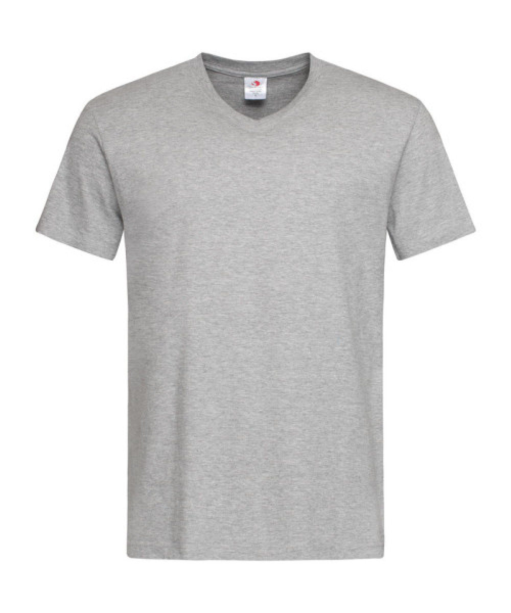 Stedman | Classic V-neck férfi póló grey heather L – Outlet ajánlat