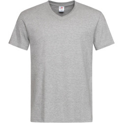 Stedman | Classic V-neck férfi póló grey heather 2XL – Outlet ajánlat