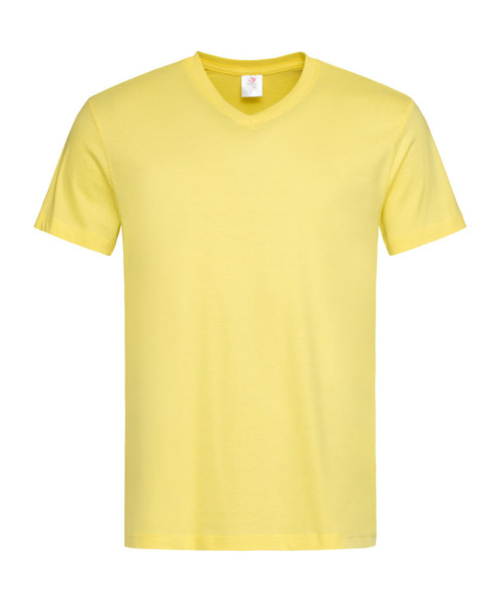 Stedman | Classic V-neck férfi póló yellow XL – Outlet ajánlat