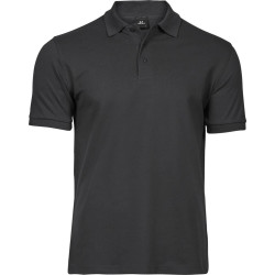 Tee Jays | 1405 férfi luxury stretch galléros póló dark grey L – Outlet ajánlat