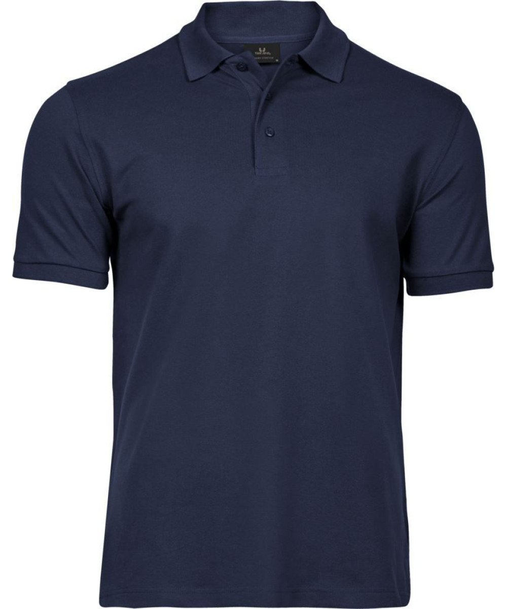 Tee Jays | 1405 férfi luxury stretch galléros póló navy L – Outlet ajánlat