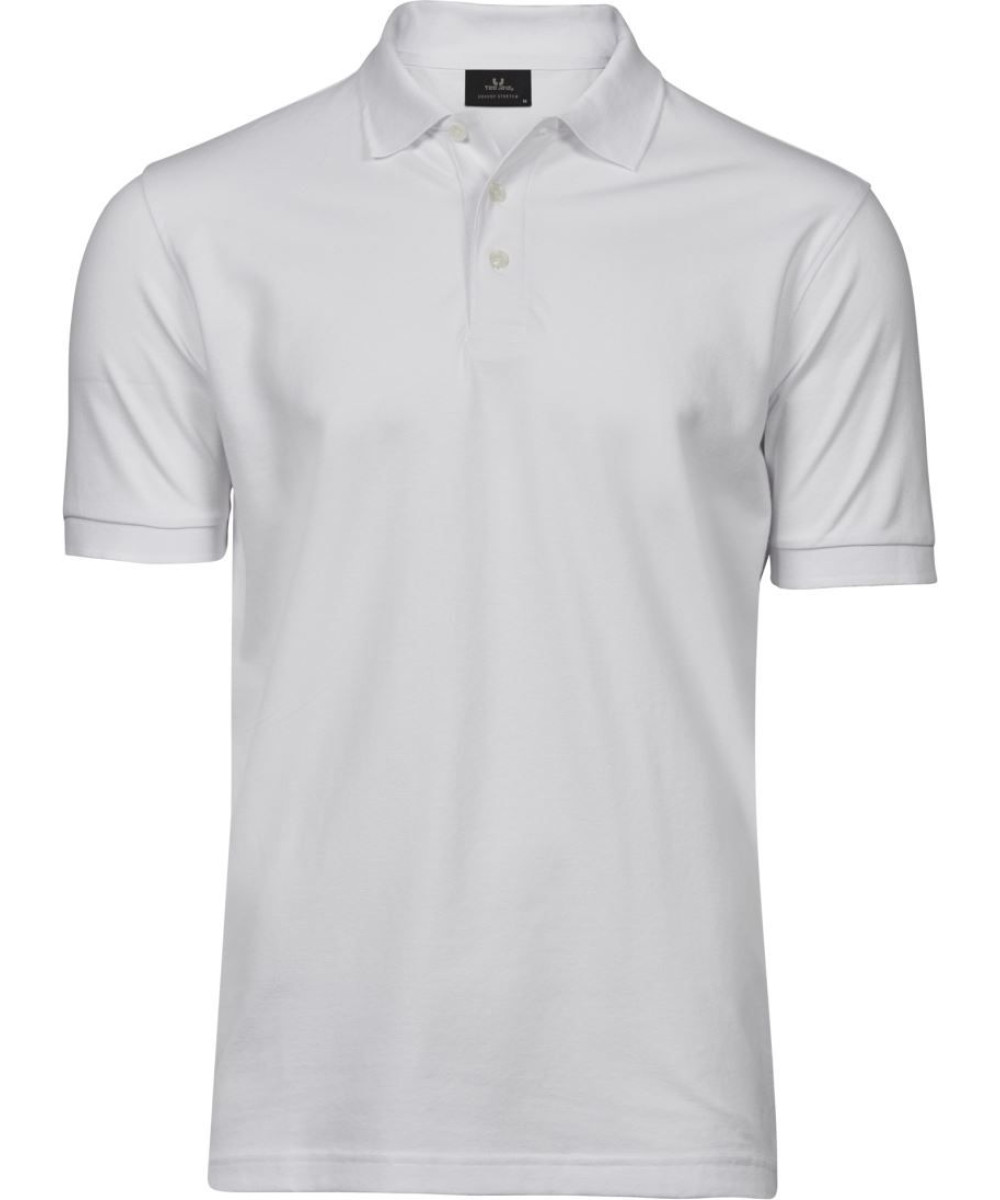 Tee Jays | 1405 férfi luxury stretch galléros póló white L – Outlet ajánlat