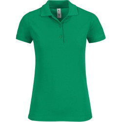B&C | Safran Timeless Women női galléros póló kelly green L – Outlet ajánlat