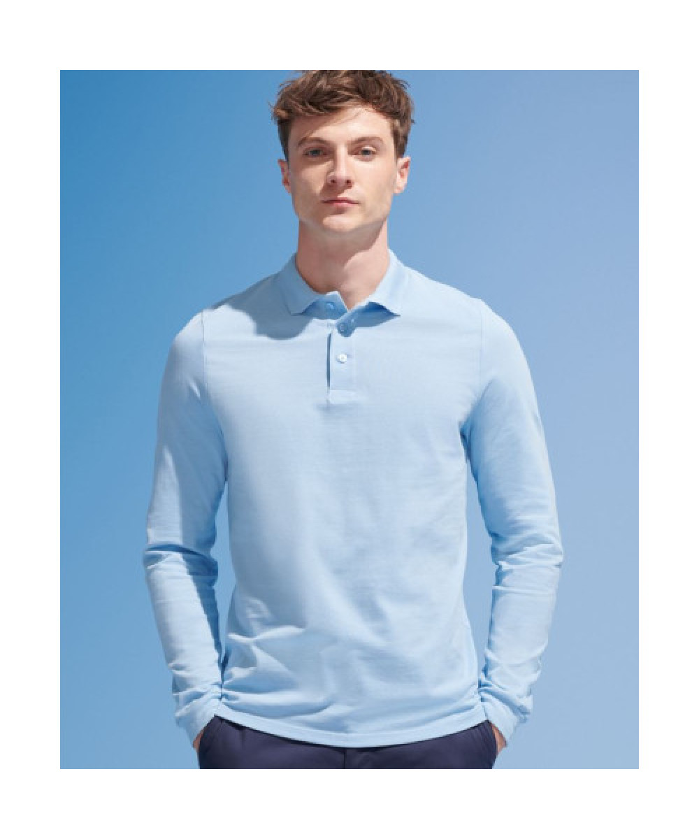 SOL’S | Winter II hosszú ujjú galléros póló sky blue XL – Outlet ajánlat