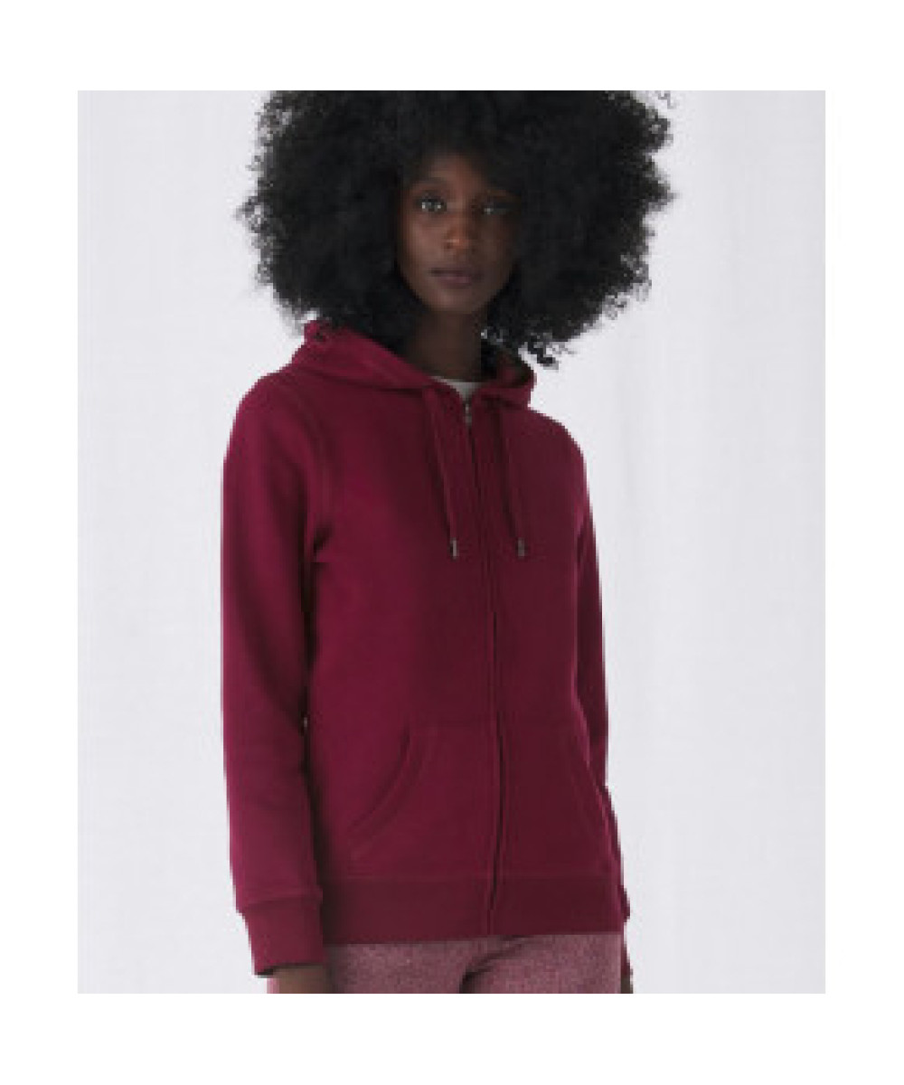 B&C | QUEEN Zipped Hood_° Ladies' Hooded Sweat Jacket