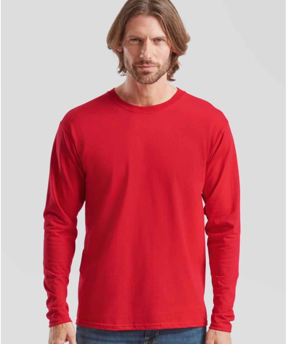 Fruit of the Loom | Iconic 195 Ringspun LSL Heavy Férfi Póló hosszú-ujjú