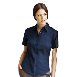 F.O.L. | Lady-Fit Oxford Shirt SSL Oxford Blouse short-sleeve