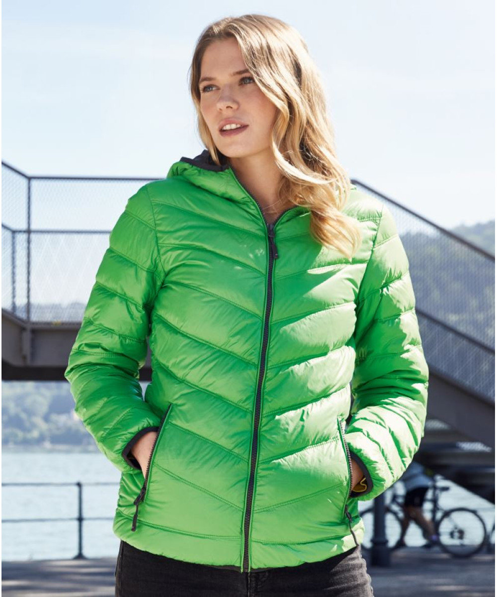 James & Nicholson | JN 1059 Lightweight Ladies Down Hooded Jacket