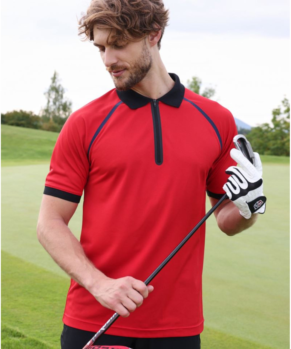 James & Nicholson | JN 1308 Mens Polo with Zip