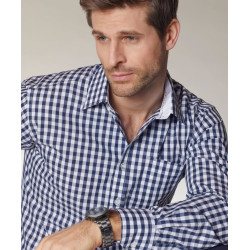 James & Nicholson | JN 617 Poplin Plaid Shirt long-sleeve