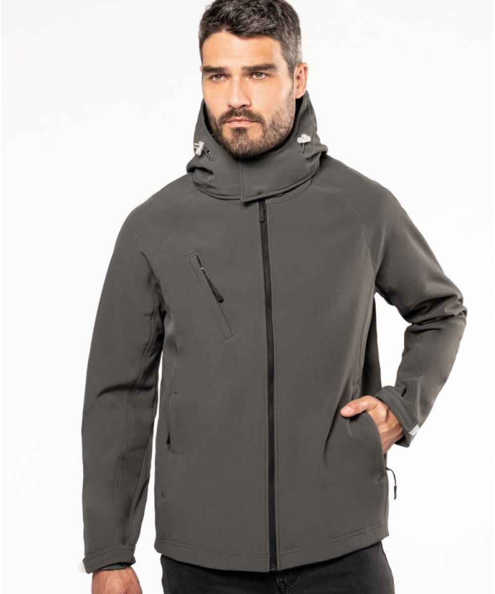 Kariban | K413 Men's 3-Layer Hooded Softshell Jacket